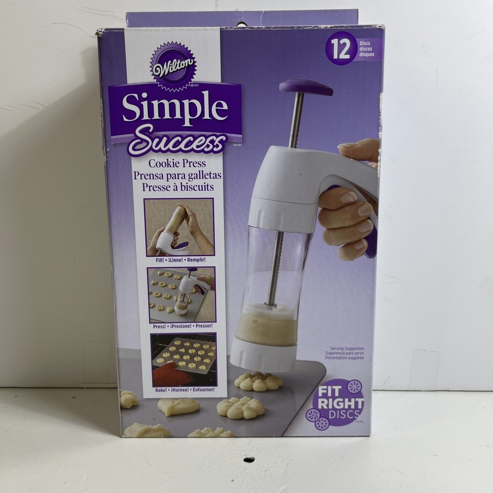 Wilton Preferred Press Cookie Press Set w/ Handle, 12 Disks, 13-Piece